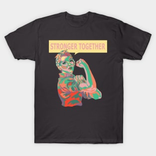 Rosie The Riveter in 40s Colors T-Shirt